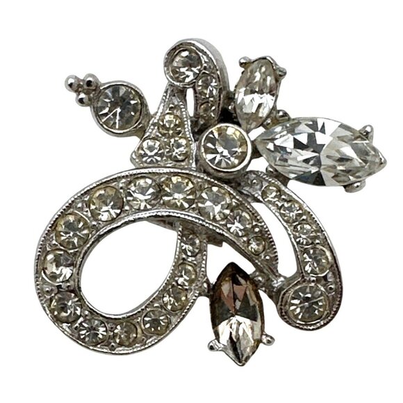 Vintage Timeless Classic ORA Earrings1940s Clip on Cluster Costume Regency - Picture 10 of 10